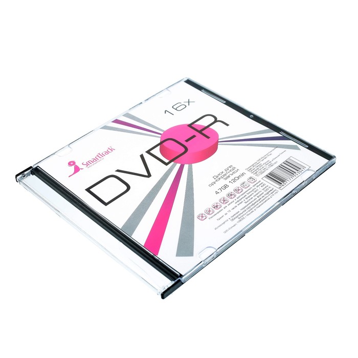 Диск DVD-R SmartTrack, 4x, 4,7 Гб, Slim, 1 шт