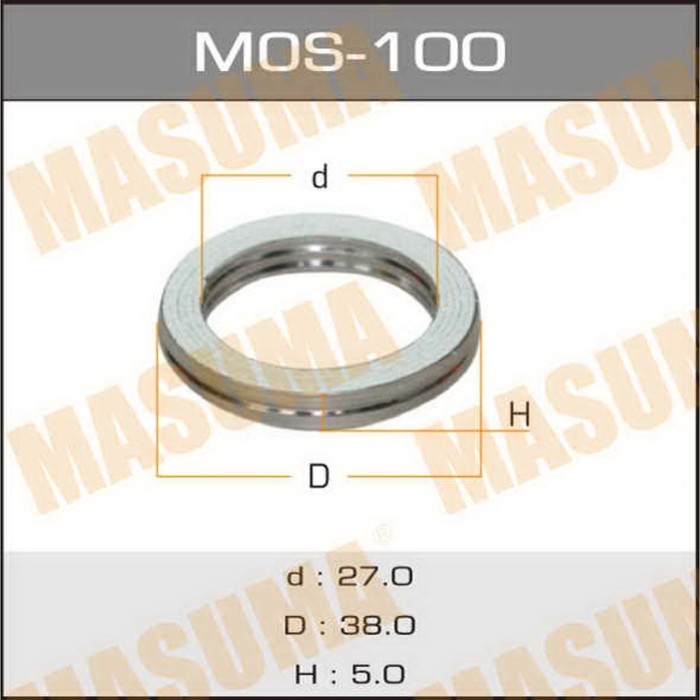 Уплотнительное кольцо под выхлопной коллектор MASUMA MOS100