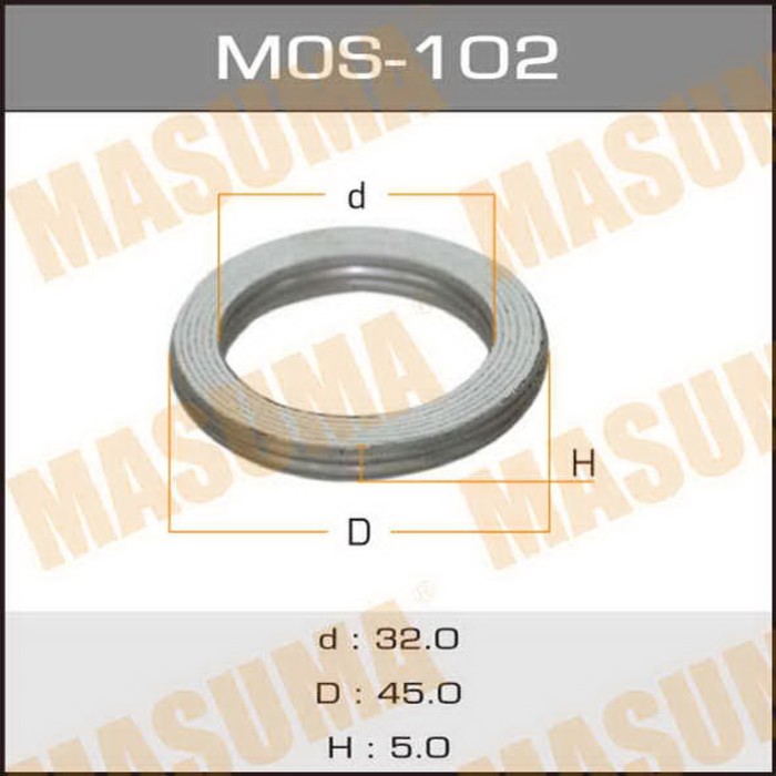 Уплотнительное кольцо под выхлопной коллектор MASUMA MOS102