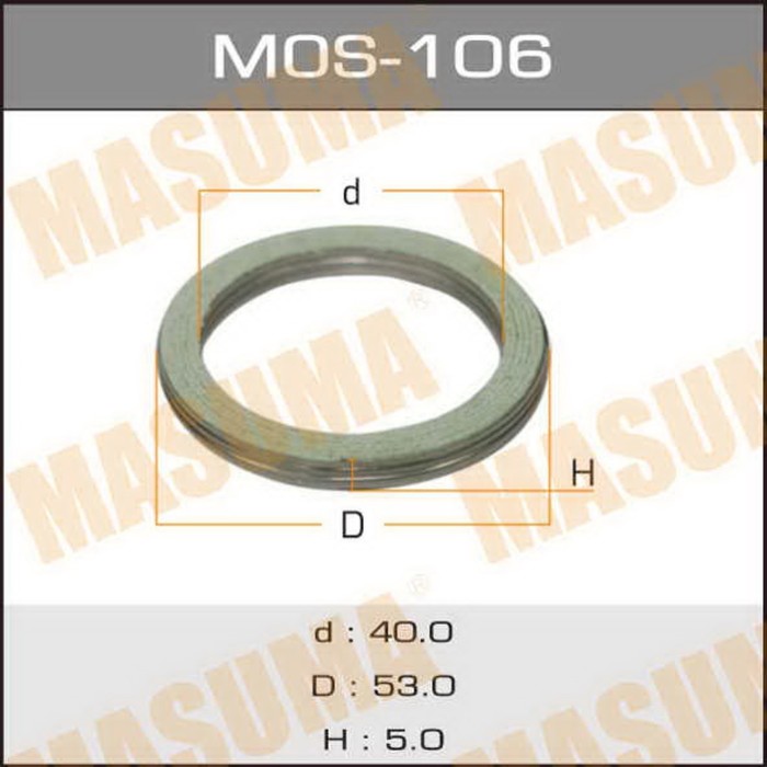 Уплотнительное кольцо под выхлопной коллектор MASUMA MOS106