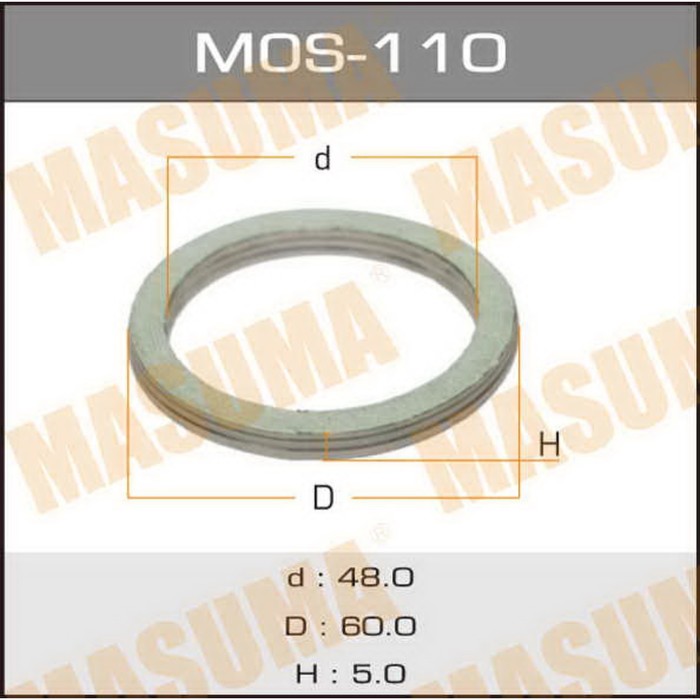 Уплотнительное кольцо под выхлопной коллектор MASUMA MOS110