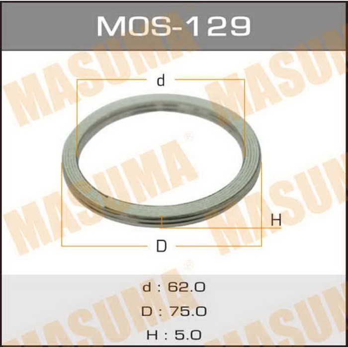 Уплотнительное кольцо под выхлопной коллектор MASUMA MOS129