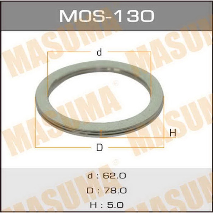 Уплотнительное кольцо под выхлопной коллектор MASUMA MOS130