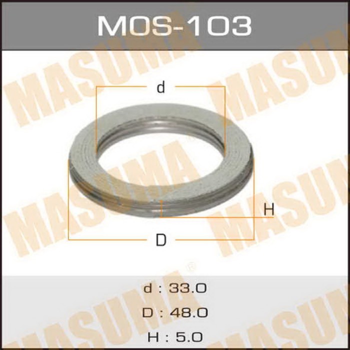 Уплотнительное кольцо под выхлопной коллектор Masuma MOS103