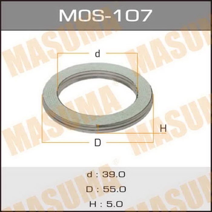 Уплотнительное кольцо под выхлопной коллектор Masuma MOS107