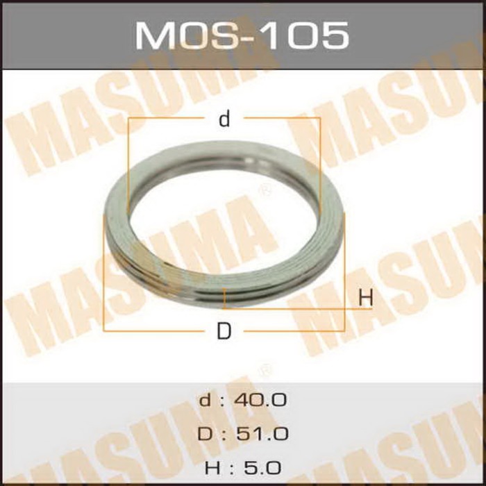 Уплотнительное кольцо под выхлопной коллектор Masuma MOS105