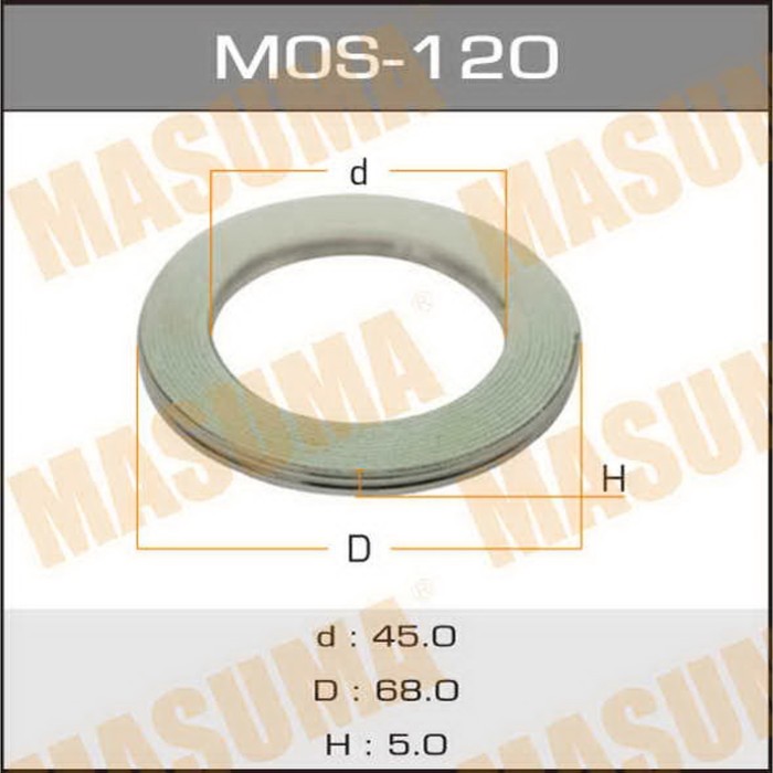Уплотнительное кольцо под выхлопной коллектор Masuma MOS120