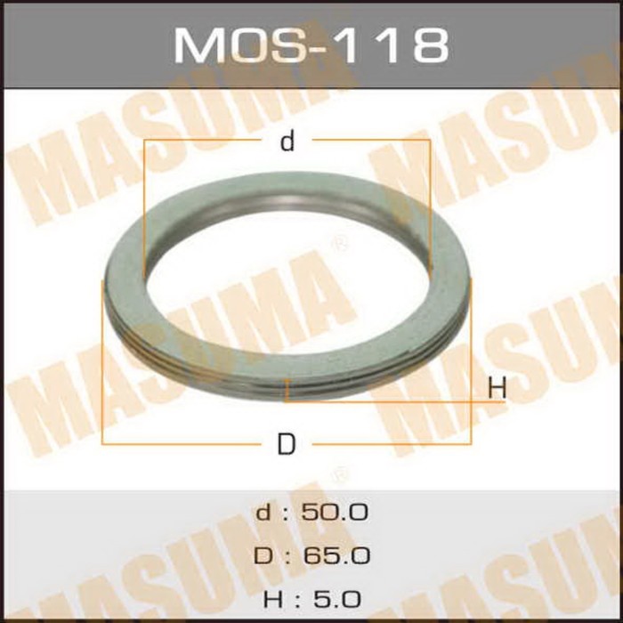 Уплотнительное кольцо под выхлопной коллектор Masuma MOS118