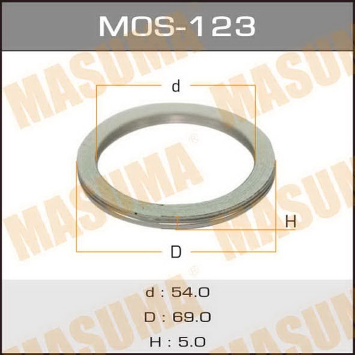 Уплотнительное кольцо под выхлопной коллектор Masuma MOS123