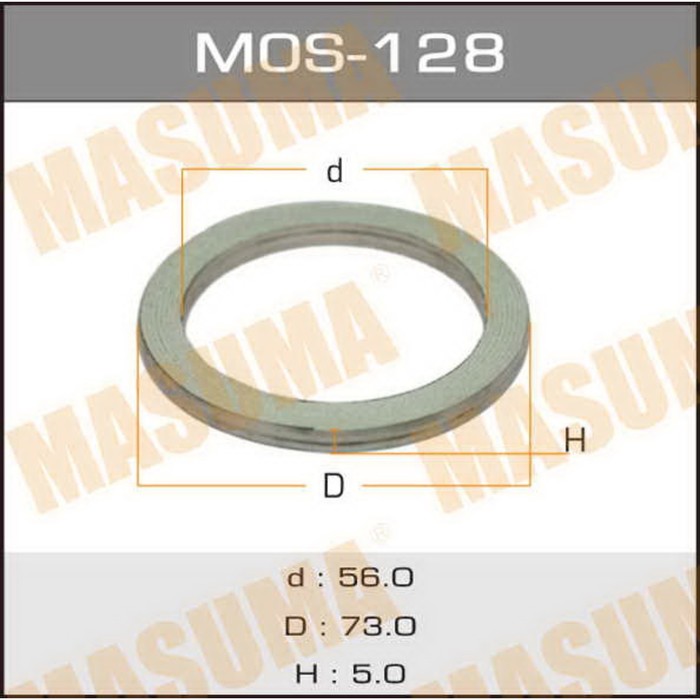 Уплотнительное кольцо под выхлопной коллектор Masuma MOS128