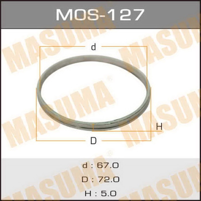 Уплотнительное кольцо под выхлопной коллектор Masuma MOS127