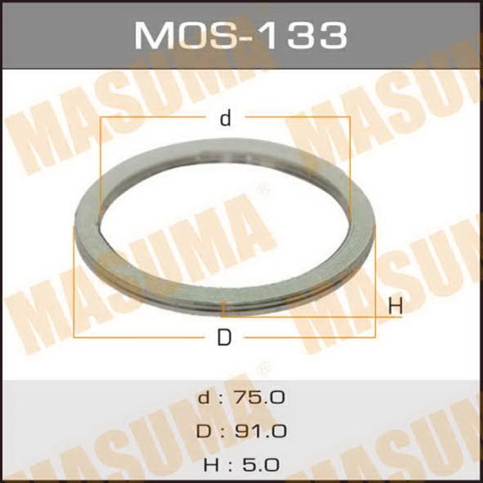 Уплотнительное кольцо под выхлопной коллектор Masuma MoS133