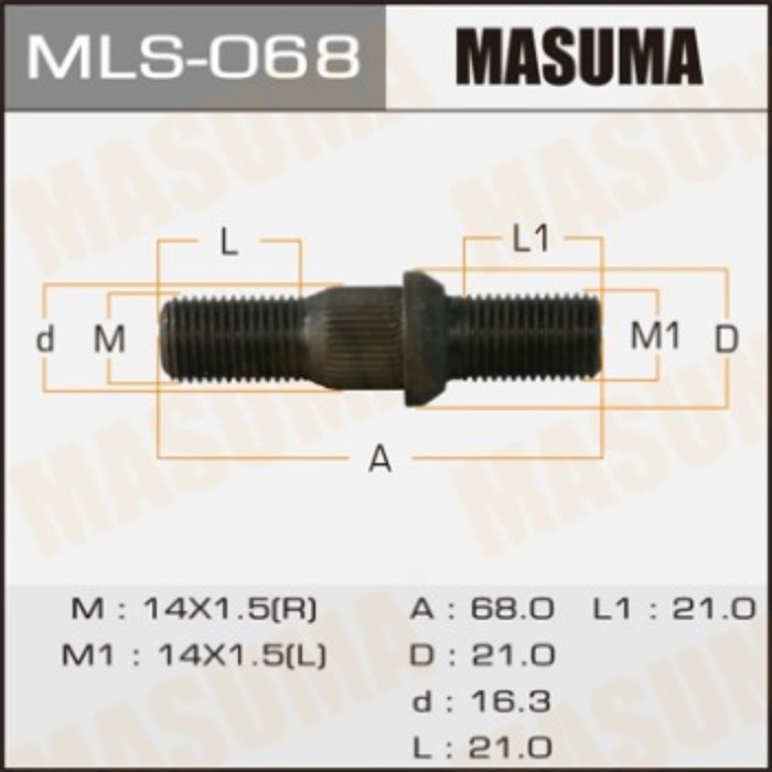 Шпилька для грузовика  Masuma MLS068