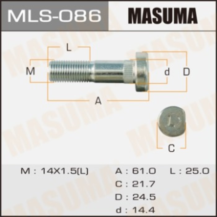 Шпилька для грузовика  Masuma MLS086