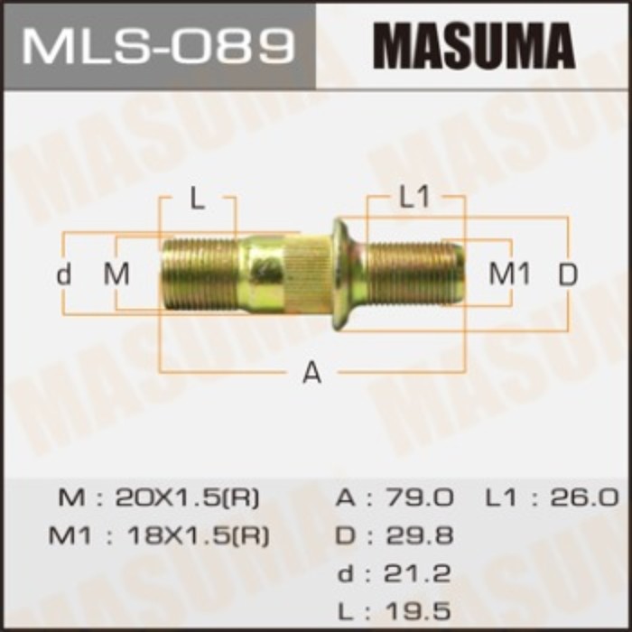 Шпилька для грузовика  Masuma MLS089