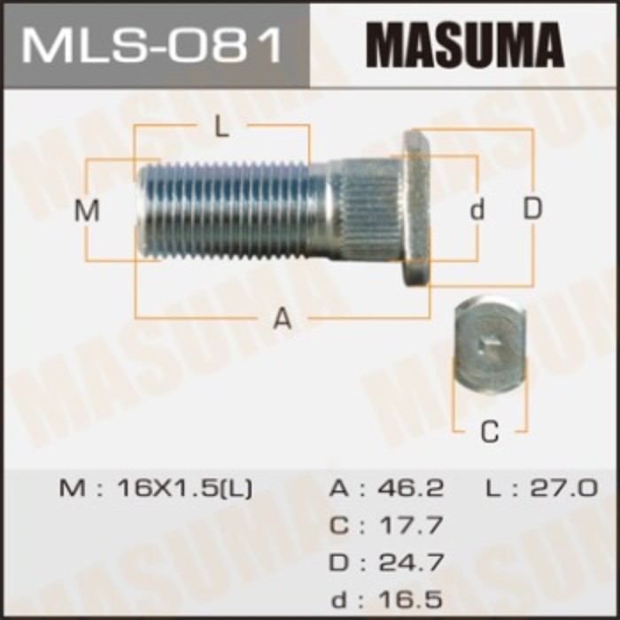 Шпилька для грузовика  Masuma MLS081