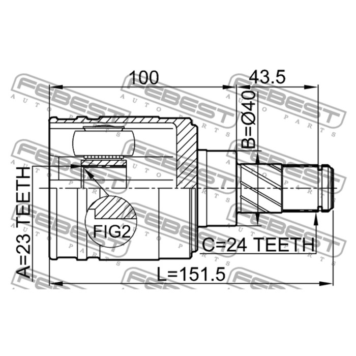 Внутренний 23. Шрус FEBEST 0211-jp16. FEBEST 0211n16 шрус внутренний. 0211-N16. ASVA nsiujp16 шрус внутренний.