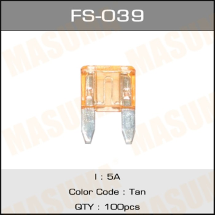 Предохранитель флажковый МИНИ  Masuma FS039