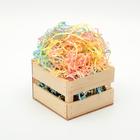 Наполнитель бумажный для коробки с подарком «Нежность», цвет микс, 50 г - фото 11578729