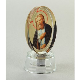 Icon "Seraphim of Sarov" with led, oval