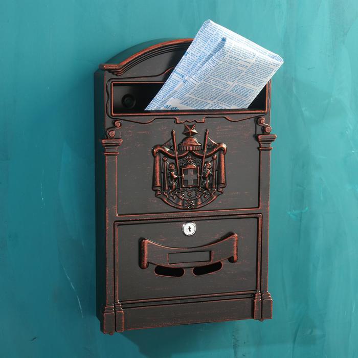 Ящик почтовый №4010В, старая медь