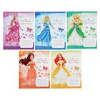 Notebook 12 sheets cell Calligrata "Princess 3", paper cover, 5 types MIX