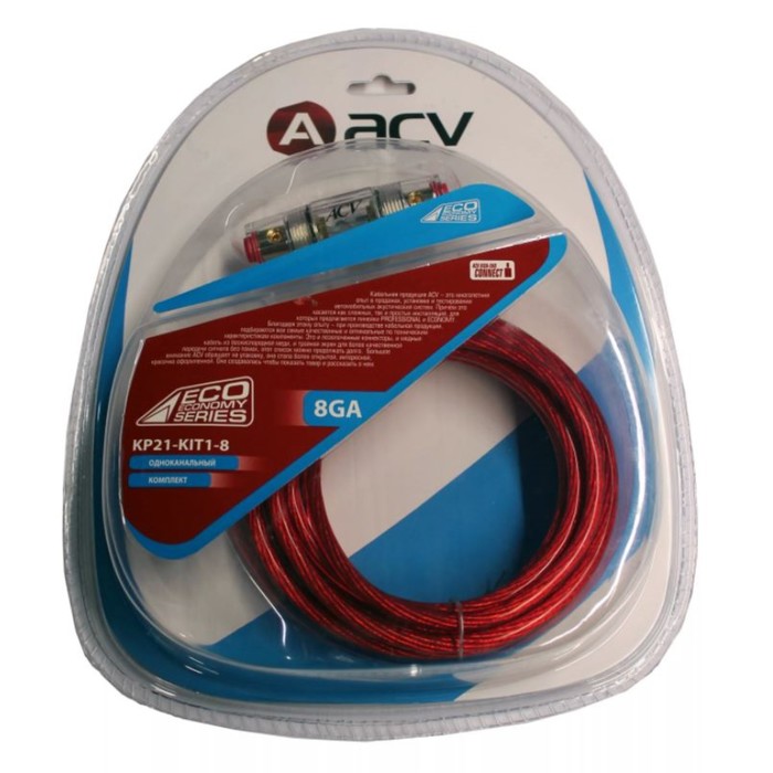 Комплект проводов ACV KP21-KIT1-8 8AWG 1-канал.