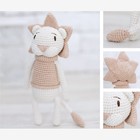 Amigurumi: Soft toy "Lion Charlie," knitting, 10 × 4 × 14 cm