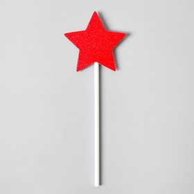 Топпер «Красная звёздочка», набор 6 шт.