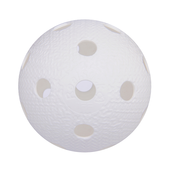 Мяч для флорбола MR-MF-Wh, пластик, IFF Approved, цвет белый