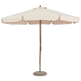 Пляжный зонт деревянный  "РИМИНИ", 2.5м, цвет бежевый 0795101