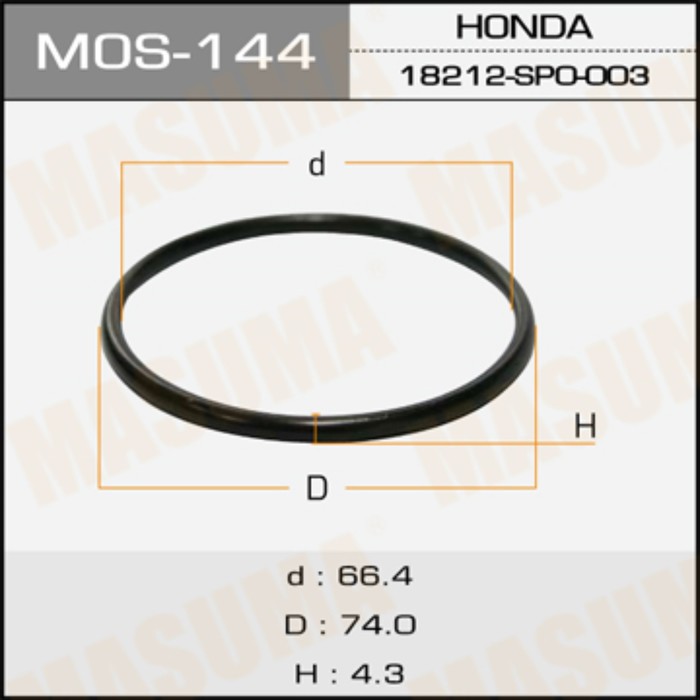 Кольцо глушителя Masuma MOS144