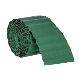 Ribbon curb, 0.1 × 9 m, of the corrugation, green