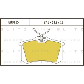 Колодки тормозные BLITZ BB0125 3508570