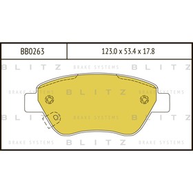 Колодки тормозные BLITZ BB0263 3508667