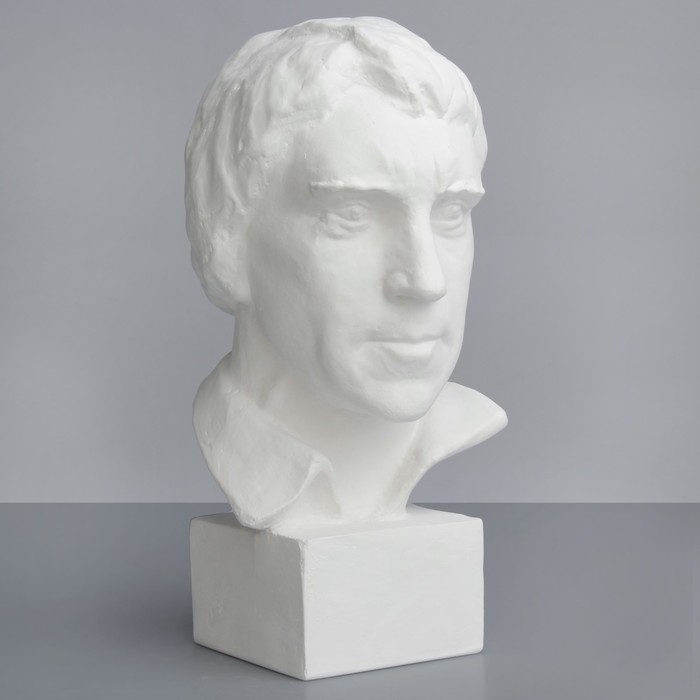 Гипсовая фигура. Известные люди: Бюст Высоцкого, 13.5x15x26.5 см