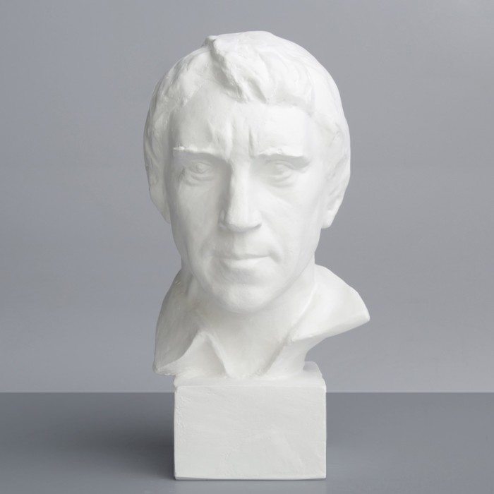 Гипсовая фигура. Известные люди: Бюст Высоцкого, 13.5x15x26.5 см