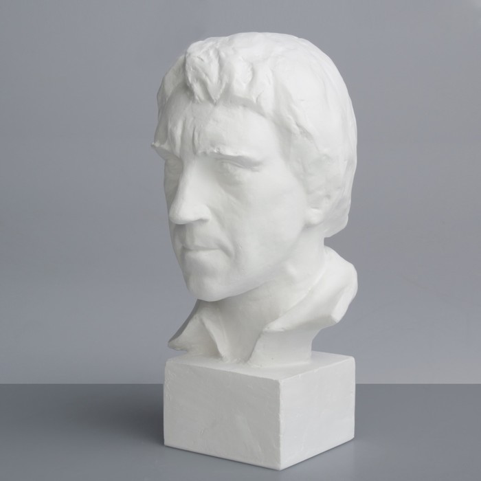 Гипсовая фигура. Известные люди: Бюст Высоцкого, 13.5x15x26.5 см