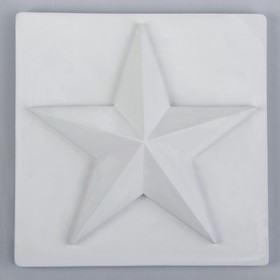 Гипсовая фигура, Орнамент - Звезда, 30х30х6 см