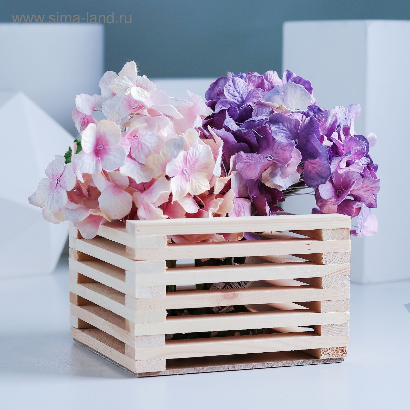 деревянный короб для цветов