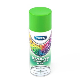 Acrylic enamel VIXEN, yellow-green, RAL 6018, spray 520 ml