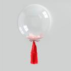 Tape ball, 100 cm, paper, color red