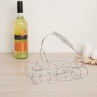 Подставка для бутылки, 24,5х9х20 см, хром Подставка для бутылки, 24,5х9х20 см, хром