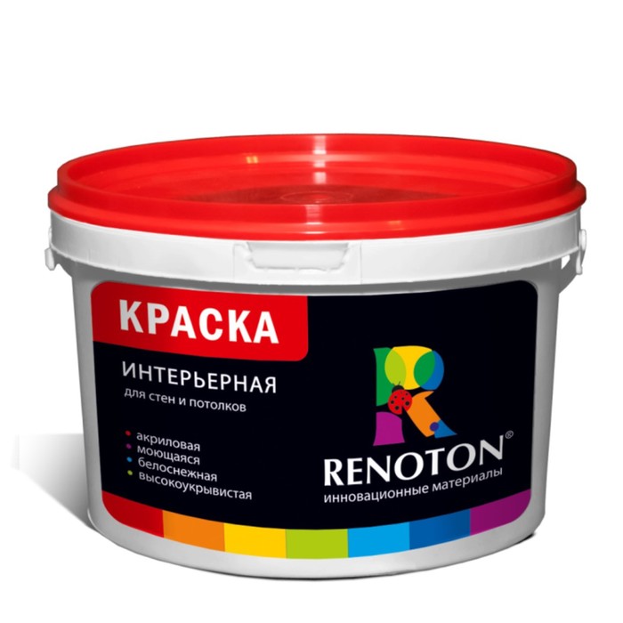 Краска моющаяся ВДАК «RENOTON» интерьерная, 14кг