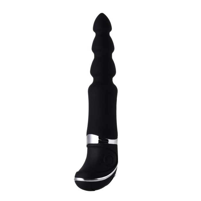 Анальный вибростимулятор Erotist, силикон, 20,7 см, (0T-00010103), черный