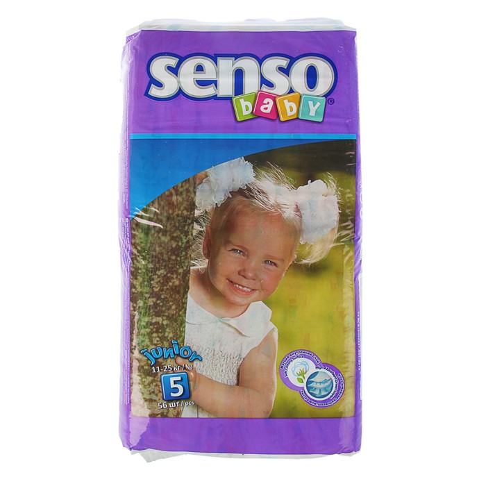 Подгузники Senso Baby junior (11-25 кг),  56 шт/уп