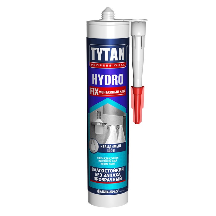 Клей монтажный Tytan Professional Hydro Fix, прозрачный, 310 мл
