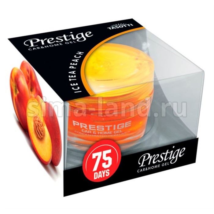 Ароматизатор TASOTTI, гелевый &quot;GEL PRESTIGE&quot;, Ice Tea Peach, 50 мл