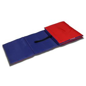 Коврик гимнастический детский 150 × 50 см, толщина 7 мм, цвет синий/красный