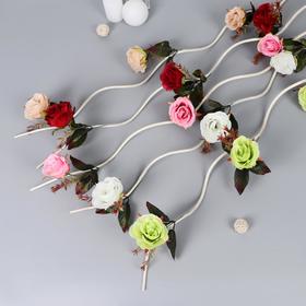 Декор ветка лоза "Бутоны роз" 130 см (цена за 1шт) микс